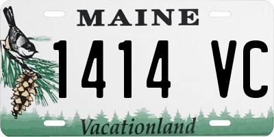 ME license plate 1414VC