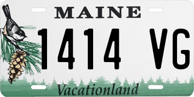 ME license plate 1414VG