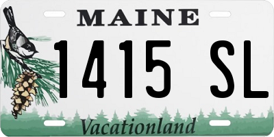 ME license plate 1415SL