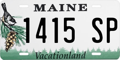 ME license plate 1415SP