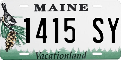 ME license plate 1415SY