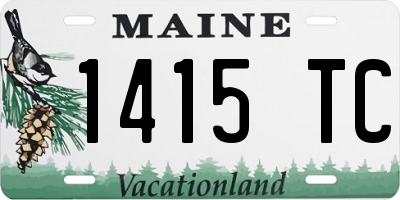 ME license plate 1415TC