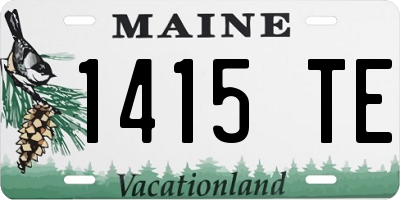 ME license plate 1415TE