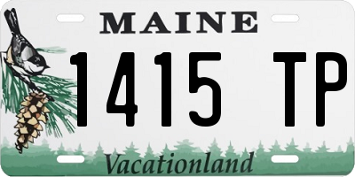 ME license plate 1415TP