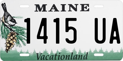 ME license plate 1415UA