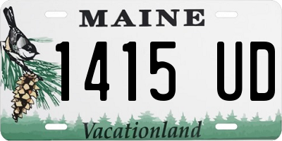 ME license plate 1415UD