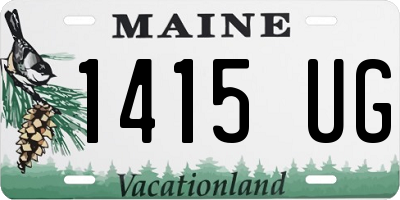 ME license plate 1415UG