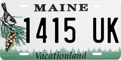 ME license plate 1415UK