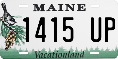 ME license plate 1415UP