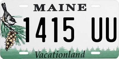 ME license plate 1415UU