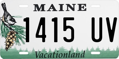 ME license plate 1415UV