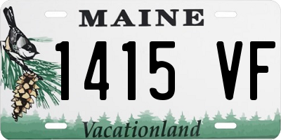 ME license plate 1415VF