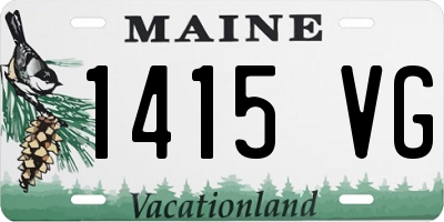 ME license plate 1415VG