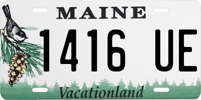 ME license plate 1416UE