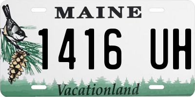 ME license plate 1416UH