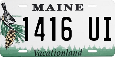 ME license plate 1416UI