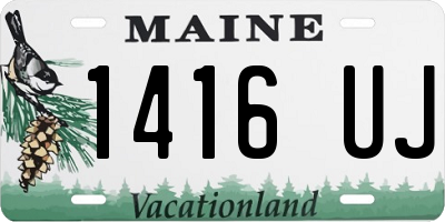 ME license plate 1416UJ