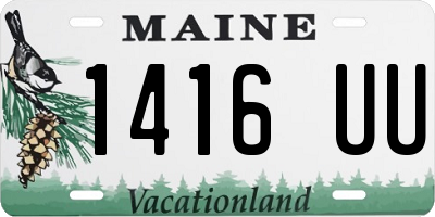 ME license plate 1416UU