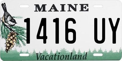 ME license plate 1416UY