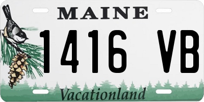 ME license plate 1416VB