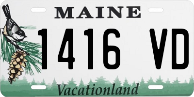 ME license plate 1416VD