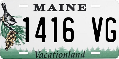 ME license plate 1416VG