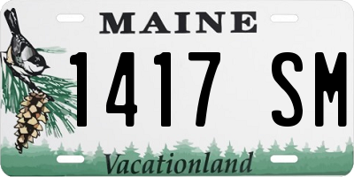 ME license plate 1417SM