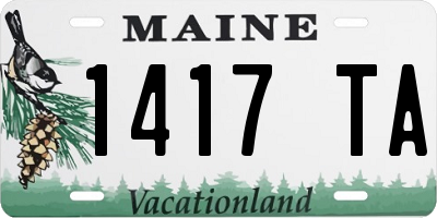 ME license plate 1417TA