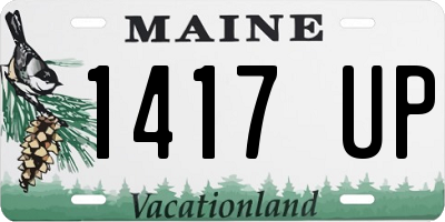 ME license plate 1417UP