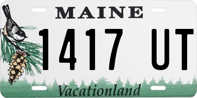 ME license plate 1417UT