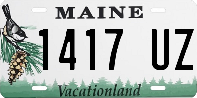 ME license plate 1417UZ