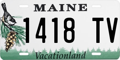 ME license plate 1418TV
