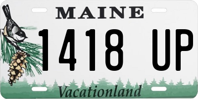 ME license plate 1418UP