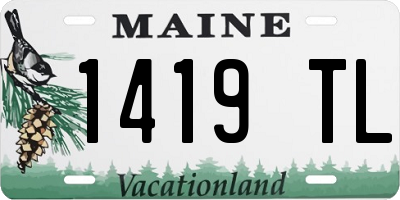 ME license plate 1419TL