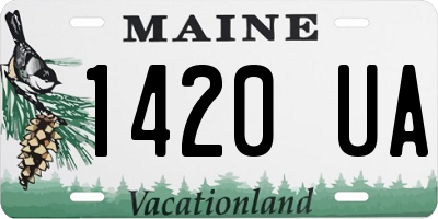 ME license plate 1420UA