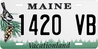 ME license plate 1420VB