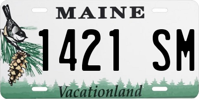 ME license plate 1421SM