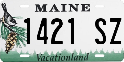 ME license plate 1421SZ