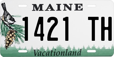 ME license plate 1421TH