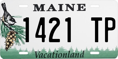 ME license plate 1421TP