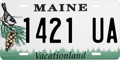 ME license plate 1421UA