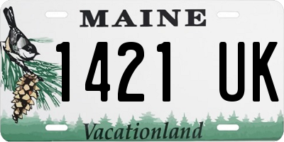 ME license plate 1421UK
