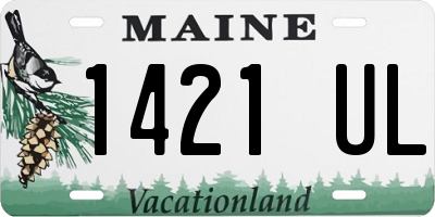 ME license plate 1421UL