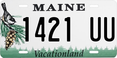 ME license plate 1421UU
