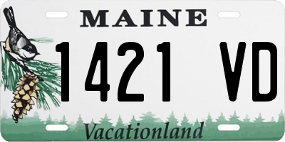 ME license plate 1421VD