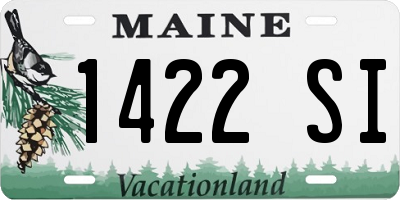 ME license plate 1422SI