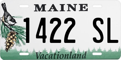 ME license plate 1422SL