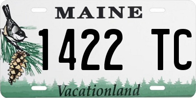 ME license plate 1422TC