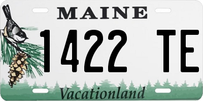 ME license plate 1422TE