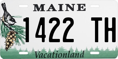 ME license plate 1422TH
